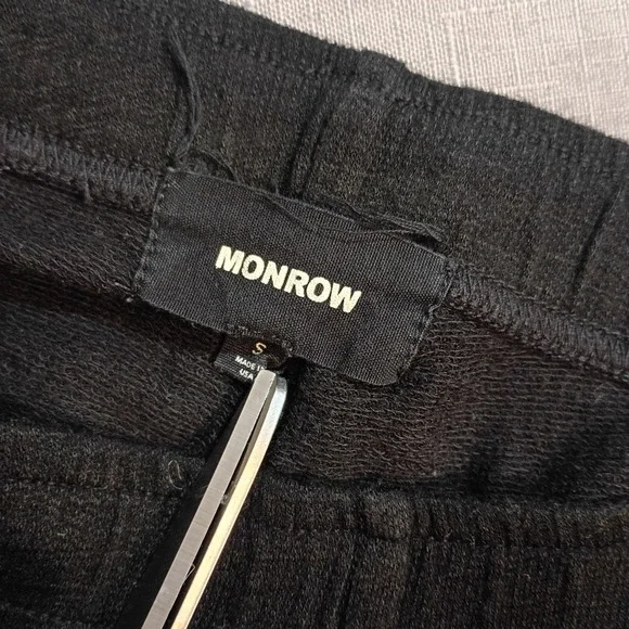 MONROW Soft Knit Contrast Stripe Jogger Size‎ Small Black - Picture 5 of 6